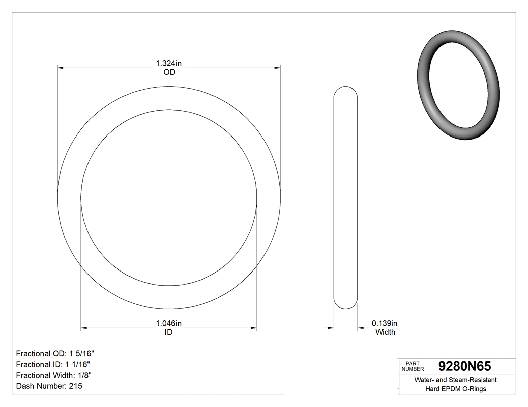 Technical drawing - 9280N65